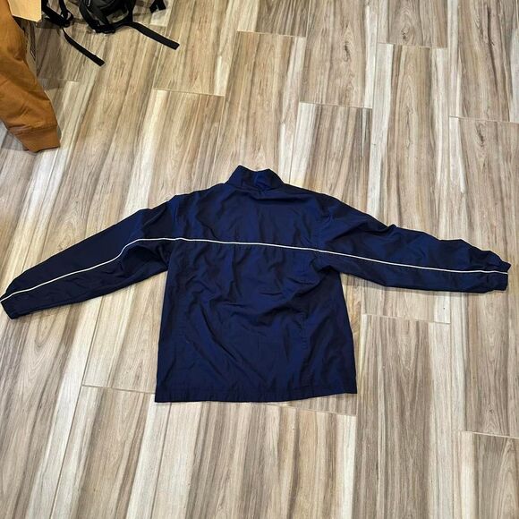 Men's Navy and Blue Y2k Track Jacket - Picture 3 of 5